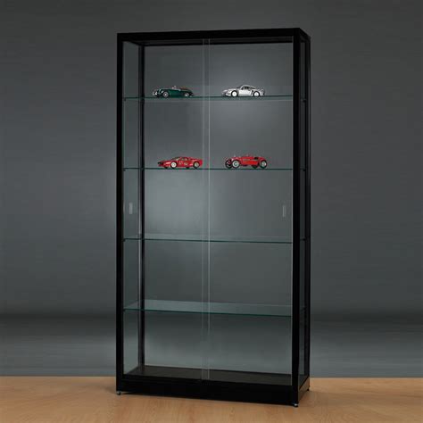 tall glass door display cabinets